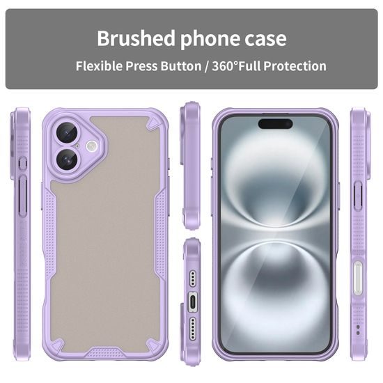 ArmorShield Hybrid Case, iPhone 16 Plus, μωβ