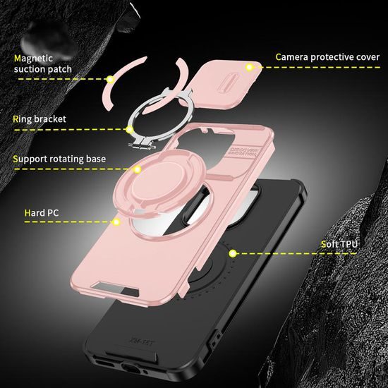 Θήκη Camslide Stand, Xiaomi 15T, ροζ