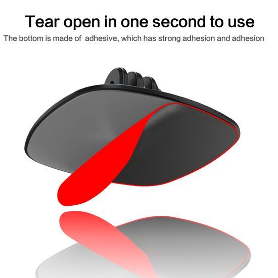 Flexible Helmet Mount – Καμπύλη αυτοκόλλητη βάση για action cameras (6,5 × 6,5 cm)