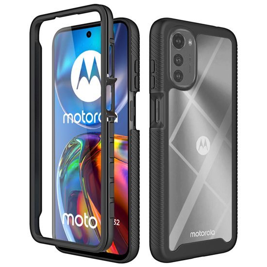 Techsuit Defense360 Pro + Zaštitna folija, Motorola Moto E32 / Moto E32s, crna