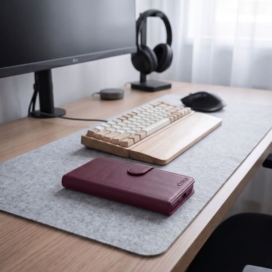 Tech-Protect Wallet θήκη, Xiaomi Redmi Note 17 Pro Max 5G, μπορντό