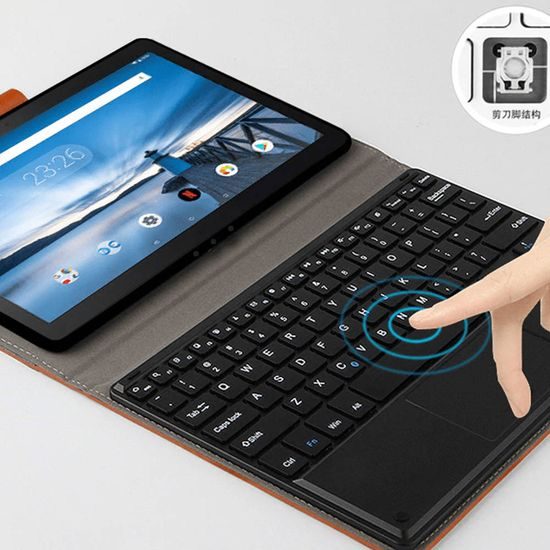 Pouzdro s Bluetooth klávesnicí pro Lenovo M10 Plus 10.3 X606, černé