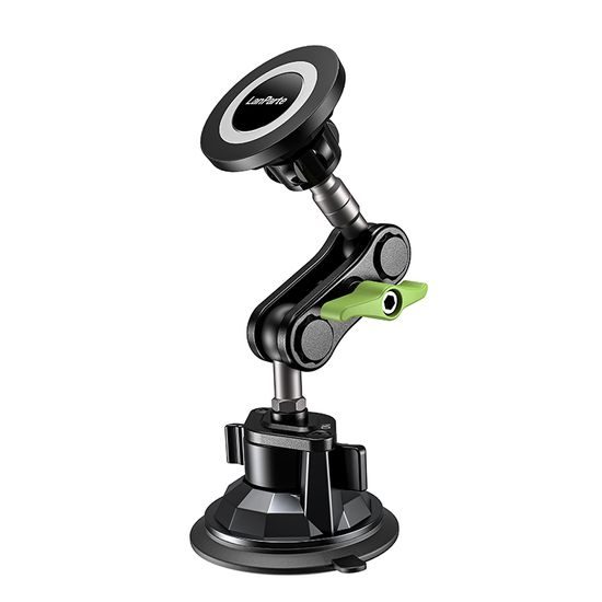 LanParte RBA-M01 Magnetische Telefoonhouder voor Auto - met Vacuüm Zuignap - 360° Verstelbaar - MagSafe geschikt