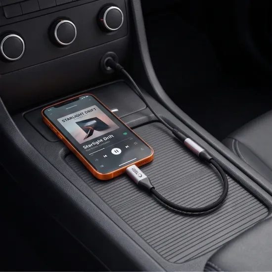Tech-Protect UltraBoost αντάπτορας USB-C - Mini Jack 3,5 mm, γκρι