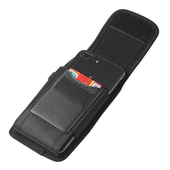Techsuit Outdoorová brašna na telefon se zavěšením na opasek, XL, 16,5 x 9 x 2,5 cm, 6,5", černá (TWB1)