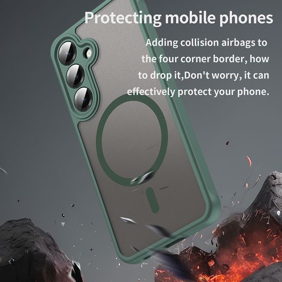 Techsuit HaloFrost II MagSafe, Samsung Galaxy S25 FE, πράσινο