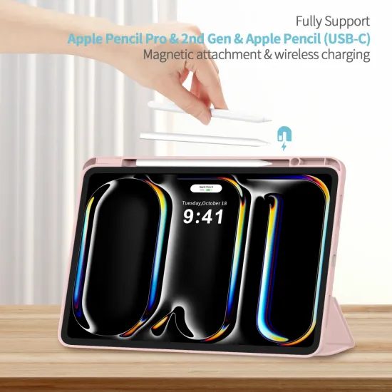 Θήκη Tech-Protect SC Pen για iPad Pro 13" 7 / 8 / 2024-2025, ροζ