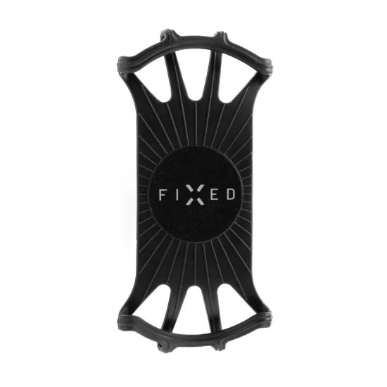 Odnímateľný silikónový držiak mobilného telefónu na bicykel FIXED Bikee 2, čierny