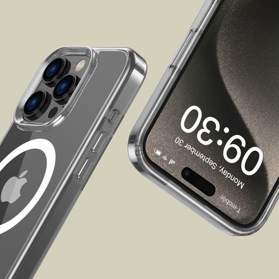 Tech-Protect Flexair Hybrid z MagSafe, iPhone 16 Pro, prozoren