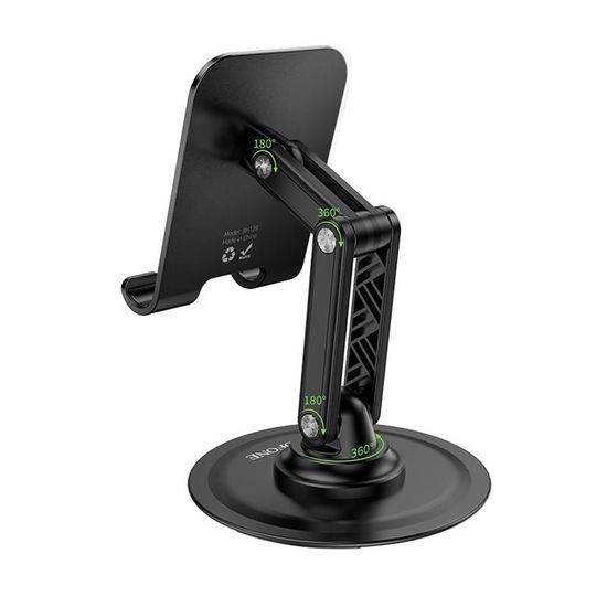 Borofone Tischhalterung Admirado (BH128) für Smartphones 4,5–7 Zoll - Faltbarer Handyständer - Schwarz