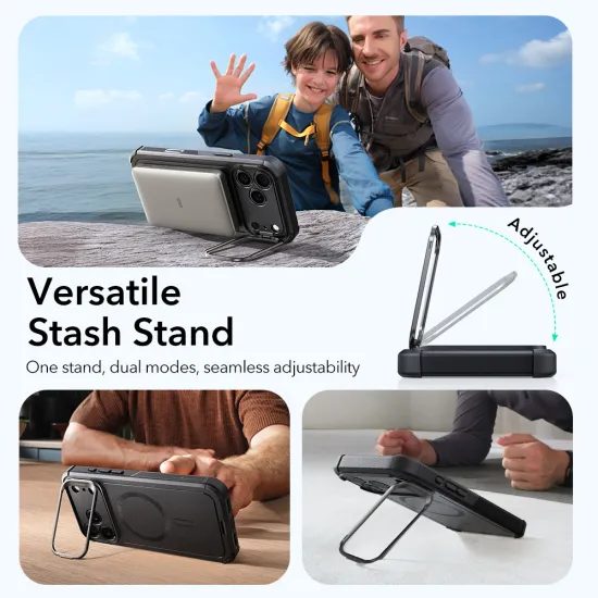 ESR Cyber Kickstand MagSafe, iPhone 17 Pro Max, μαύρο