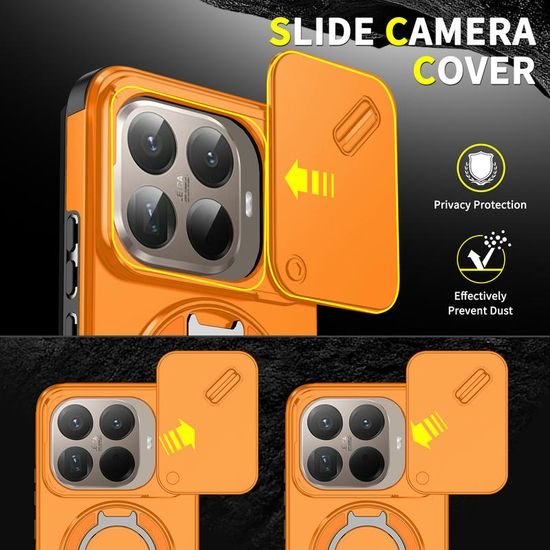 Θήκη Camslide Stand, Xiaomi 15T Pro, πορτοκαλί