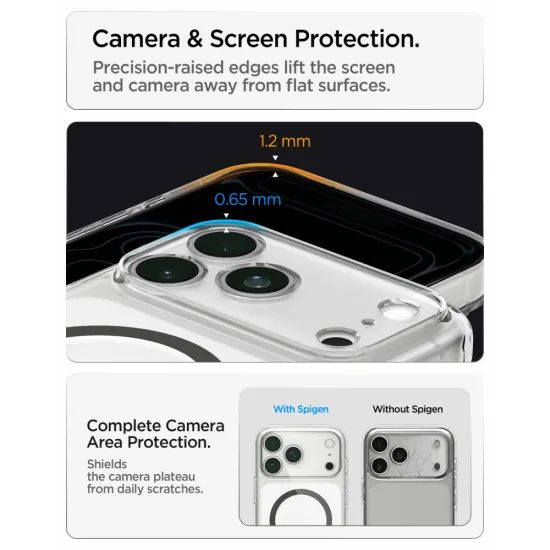 Spigen Ultra Hybrid Mag s MagSafe, iPhone 17 Pro Max / 18 Pro Max, grafit