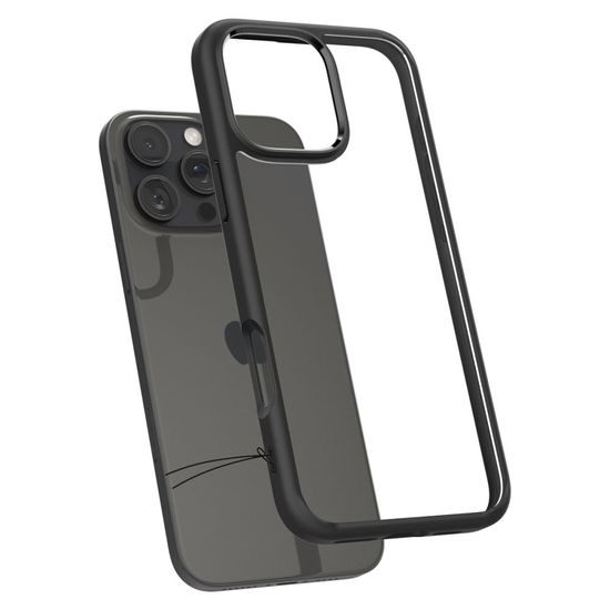 Spigen Ultra hybrid kryt na mobil, iPhone 16 Pro, čierny