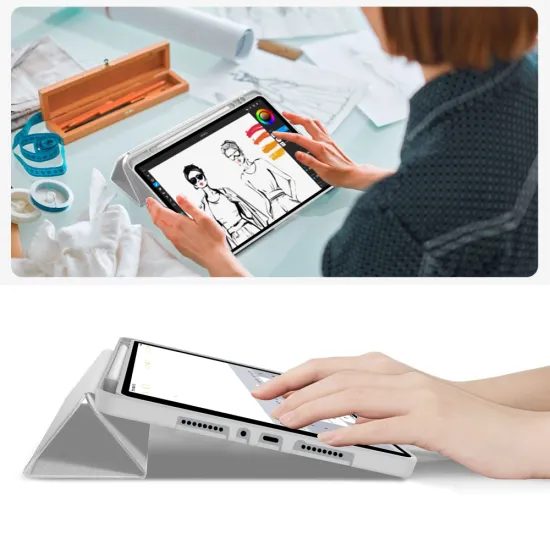 Etui Tech-Protect SC Pen za Xiaomi Poco Pad M1 / Redmi Pad 2 Pro 12.1, sivo