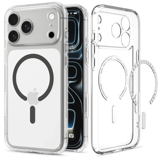Spigen Ultra Hybrid Mag s MagSafe, iPhone 17 Pro / 18 Pro, grafit
