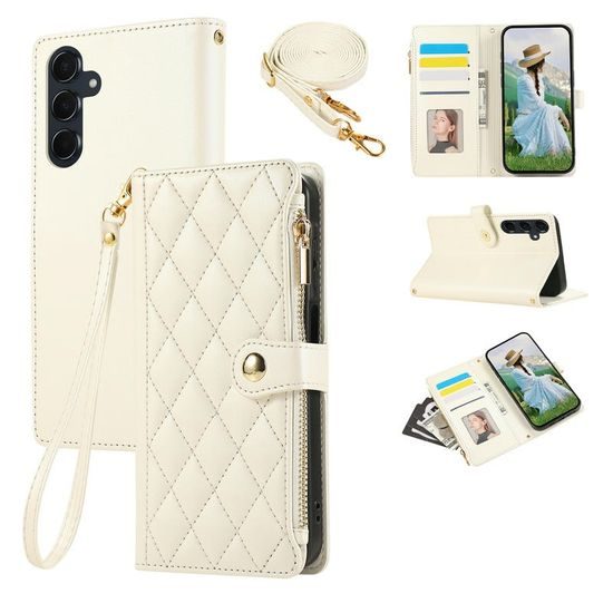 Θήκη Glamour, Samsung Galaxy S24 Plus / S25 Plus, λευκή