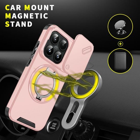 Husă Camslide Stand, Xiaomi 17, roz