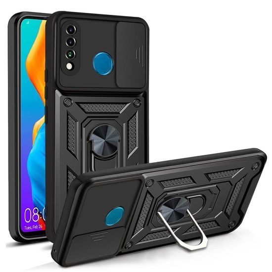 Techsuit CamShield, Huawei P30 Lite / P30 Lite New Edition, čierny