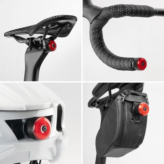 Wozinsky WIS-01 Vodoodporna pametna zadnja luč (2 kosa), črna