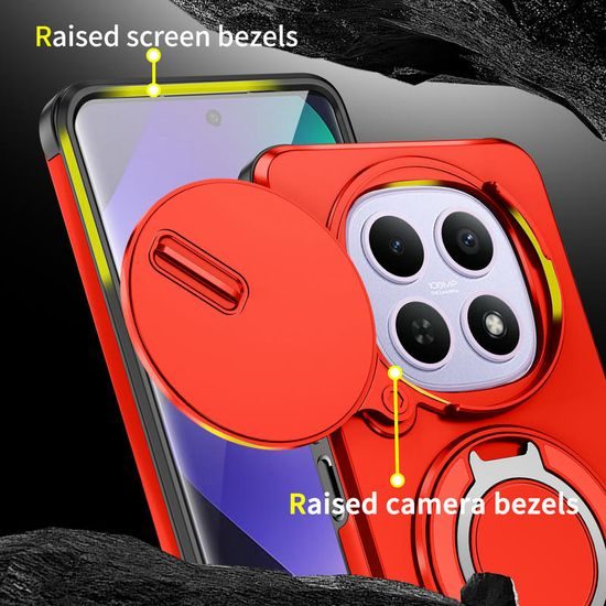 Θήκη Camslide Stand, Xiaomi Redmi Note 15 5G, κόκκινη