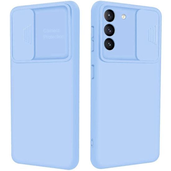 Nexeri obal s ochrannou šošovky, Samsung Galaxy S21, svetlo modrý