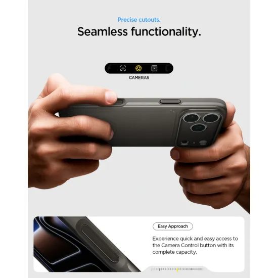 Spigen Thin Fit MagSafe, iPhone 17 Pro Max / 18 Pro Max, sivý