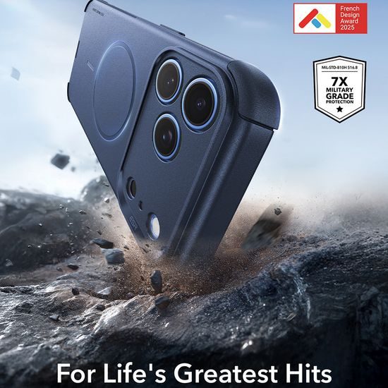 iPhone 17 Pro Max / 18 Pro Max vāciņš – ESR Cyber Halolock MagSafe aizsargvāciņš – zils