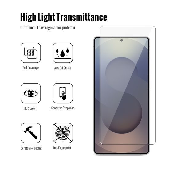 JP Combo pack, Sada 2 tvrzených skel a 2 sklíček na fotoaparát, Samsung Galaxy S26 Ultra