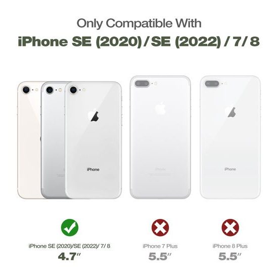 Dexnor 360 Kickstand Θήκη iPhone 7 / 8 / SE 2020 / 2022, πράσινη