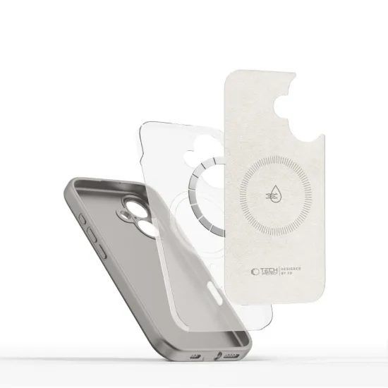 Tech-Protect Liquid Silicone MagSafe, iPhone 16e, γκρι