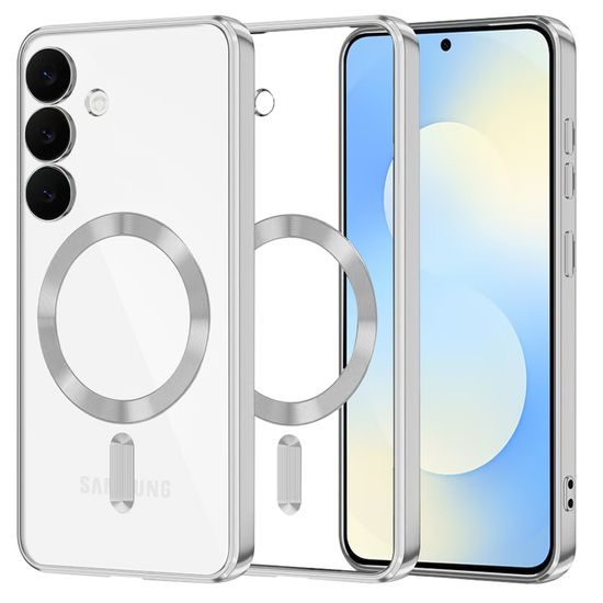 Techsuit Luxury Crystal MagSafe, Samsung Galaxy S25 FE, ezüst