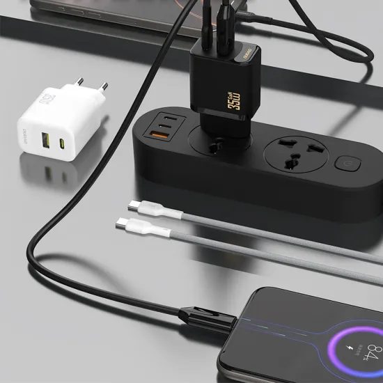 Dudao A27 MaxC Ladegerät für Smartphones und Tablets - 35W GaN Netzteil mit USB-C und USB-A - Weiß