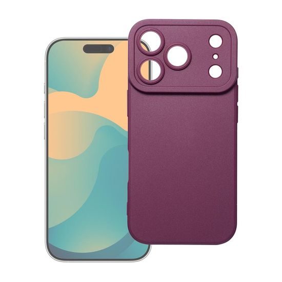 iPhone 17 Pro Max / 18 Pro Max silikona vāciņš – ķiršsarkans