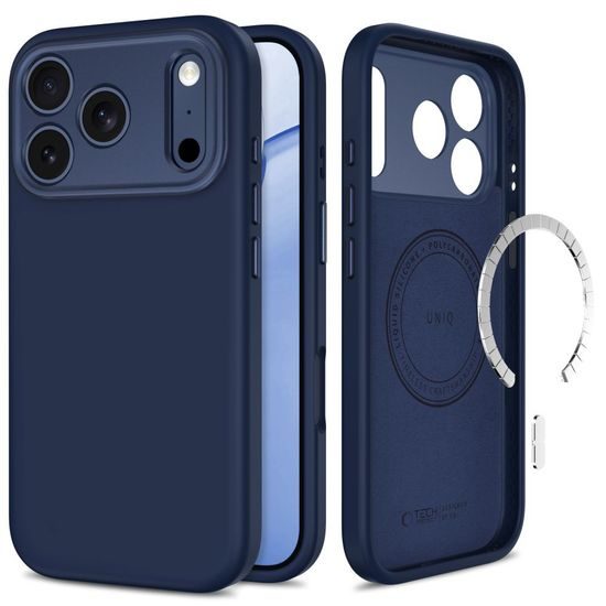Tech-Protect Uniq MagSafe CC obal, iPhone 17 Pro Max / 18 Pro Max, tmavomodrý