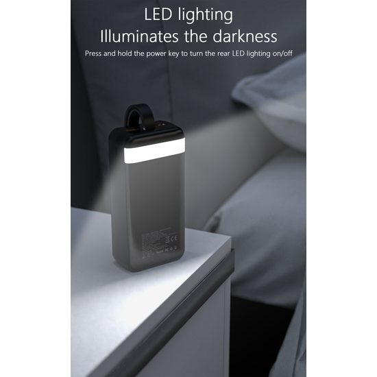 Dudao K8-3 powerbanka 30000mAh 30W – melna