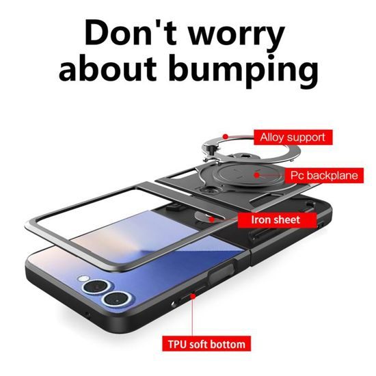 Samsung Galaxy Z Flip 8 ümbris – Techsuit CamGuard Pro – must