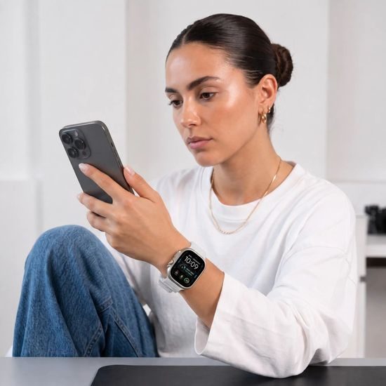 Tech-Protect Silicone Line narukvica, Apple Watch 8 / 9 / 10 / 11 / 12 / SE / Ultra (44 / 45 / 46 / 49 mm), siva