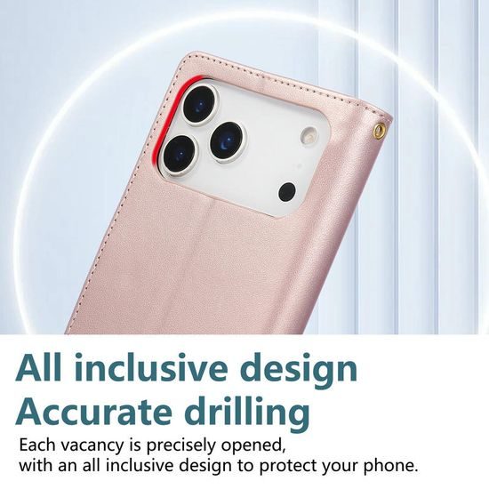 Glamour etui, iPhone 17 Pro, rožnato