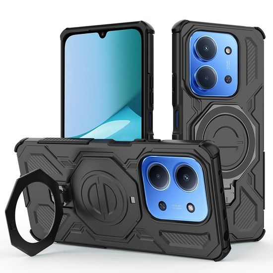 Techsuit Carbon Shield Pro, Xiaomi Redmi 15C 4G / 5G, μαύρο