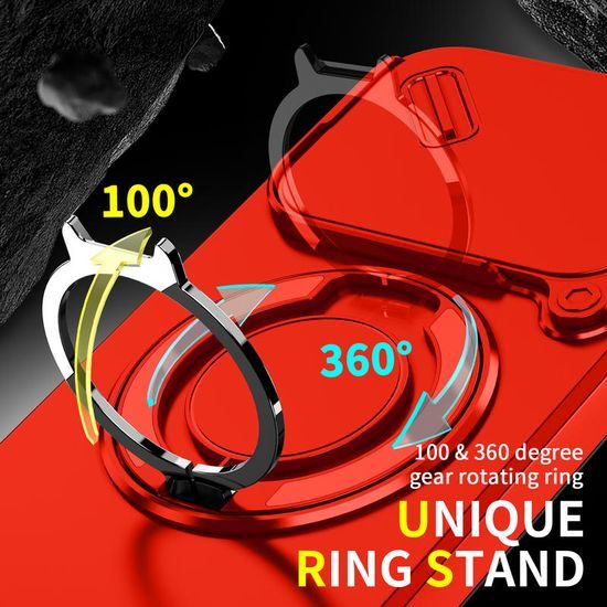 Camslide Stand obal, Xiaomi 17T, červený