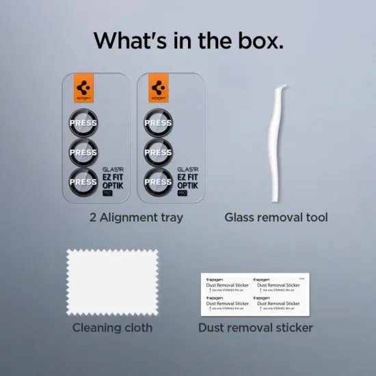 Spigen Optik.TR Ez Fit προστασία κάμερας, 2 τεμάχια, Samsung Galaxy Z Fold 7, μαύρο