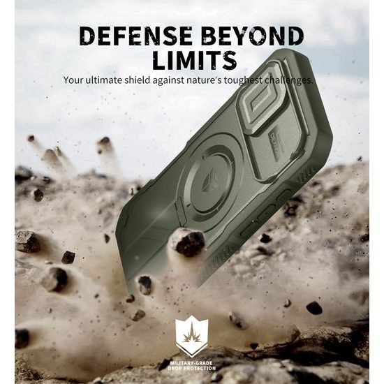 Dexnor MagSafe 360 Kickstand Camprotector θήκη iPhone 17, πράσινη