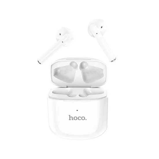 Hoco EW19 Plus Delighted bezdrátová Bluetooth sluchátka TWS, bílá