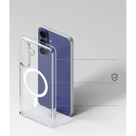 Ringke Fusion Magnetic MagSafe θήκη, Samsung Galaxy S26 FE, διάφανη