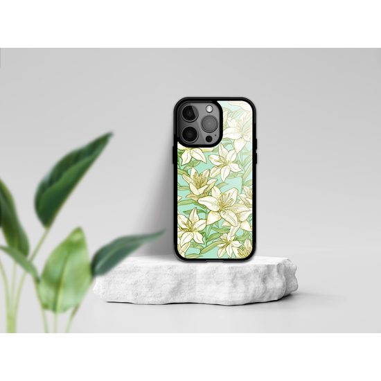 Momanio Schutzhülle für Xiaomi Redmi Note 12 4G - Handyhülle mit Lilien-Design - Lilie