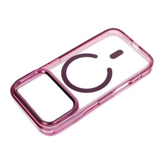 iPhone 17 Pro Max / 18 Pro Max ümbris – Frame Clear Hybrid MagSafe – punane