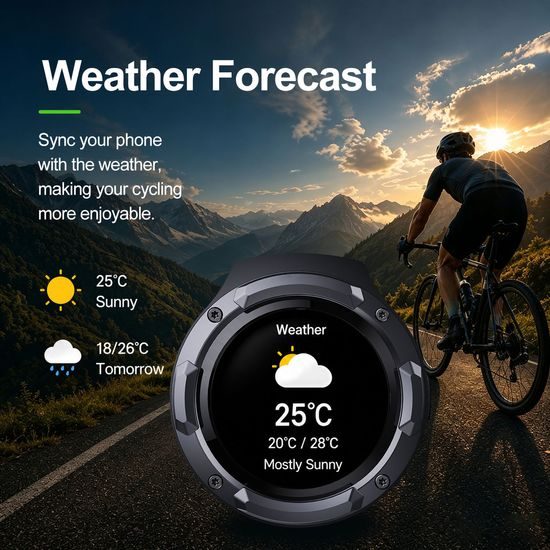 RideCore RC10 AMOLED Navigationsgerät für Fahrrad, E-Bike und Motorrad - Smartes Display mit 850 Nits Helligkeit und IP67 Schutz