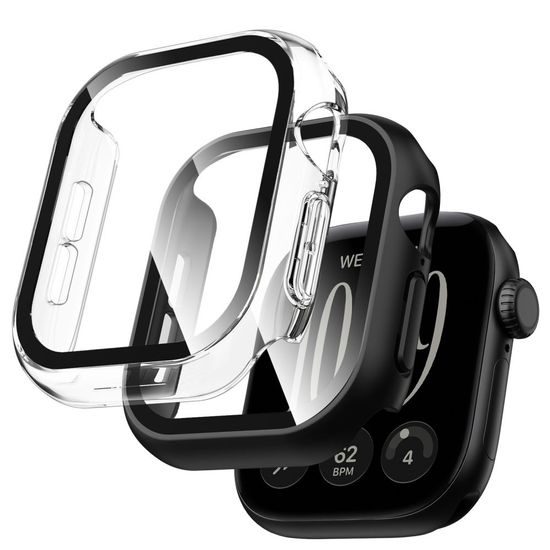 Tech-Protect Defense 2 kusy, Apple Watch 12 (42 mm), čierny a priehľadný