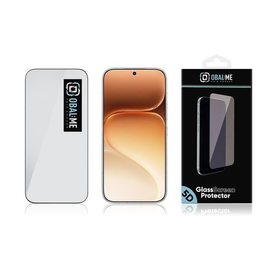 Honor 600 apsauginis stiklas – OBAL:ME 5D grūdintas stiklas – juoda